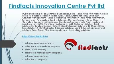 Findfacts Innovation Centre Pvt ltd