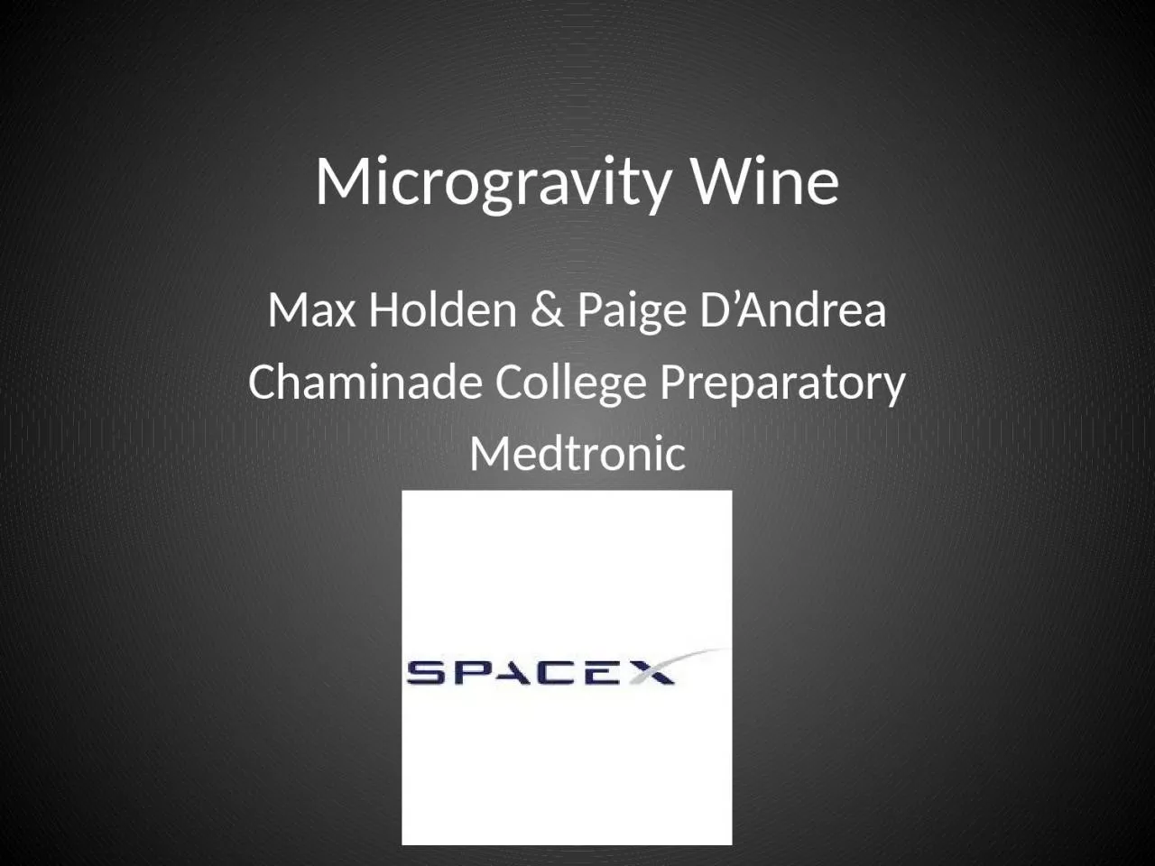 PPT-Microgravity Wine