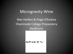 Microgravity Wine Max Holden & Paige