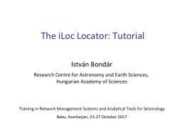 T he  iLoc  Locator: Tutorial