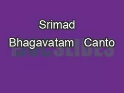 Srimad   Bhagavatam   Canto