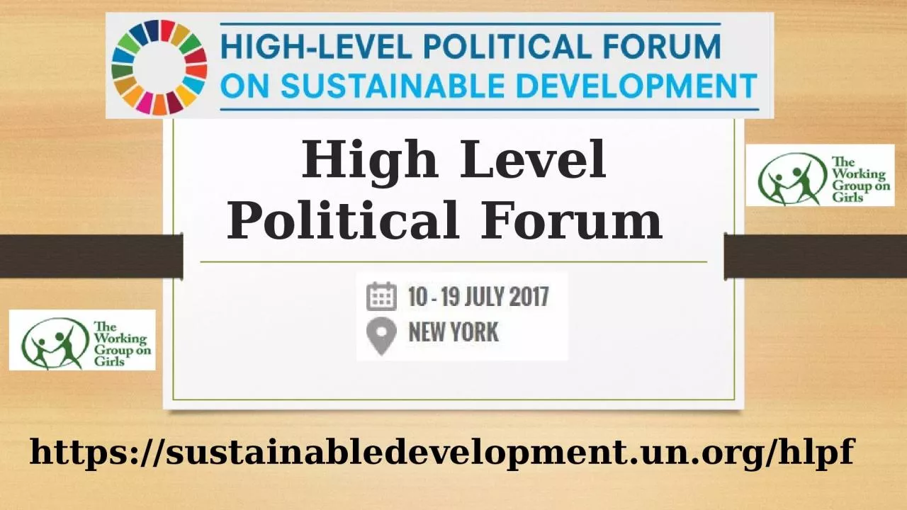 PPT-High Level Political Forum