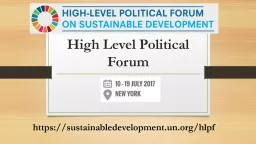 High Level Political Forum