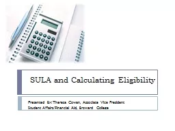 SULA and Calculating Eligibility