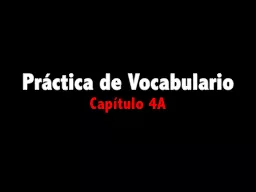 Pr ctica de Vocabulario