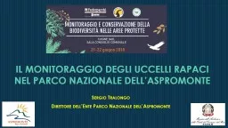 PPT-IL MONITORAGGIO DEGLI UCCELLI RAPACI