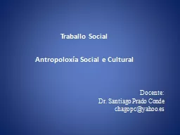 Traballo  Social Antropoloxía