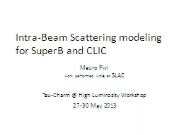 Intra-Beam Scattering modeling for