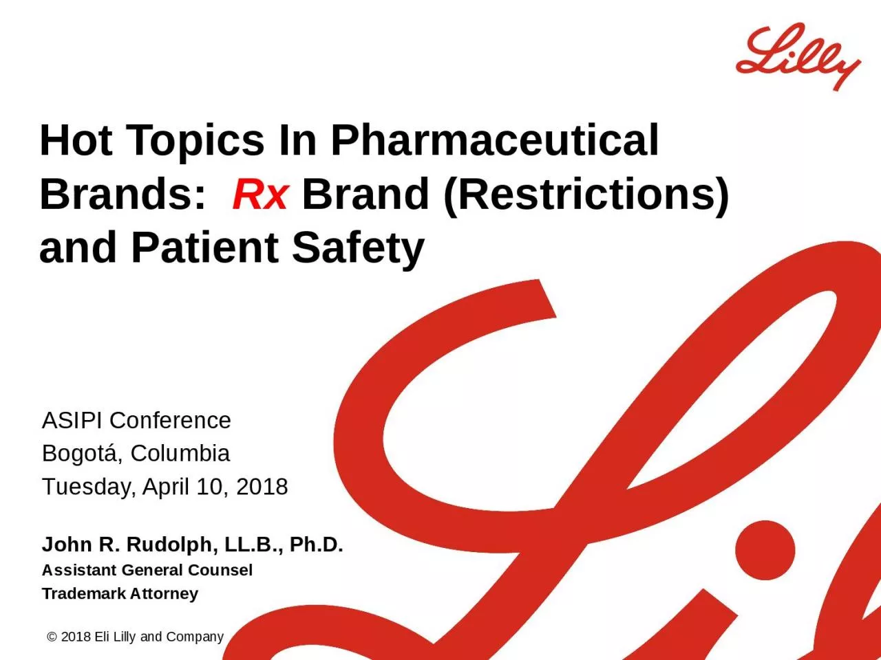 PPT-Hot Topics In Pharmaceutical Brands: Rx Brand (Restrictions) and Patient Safety