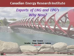 Exports of LNG and LPG’s