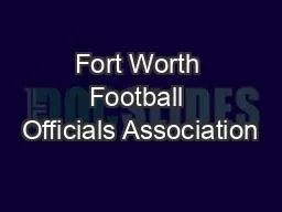 Fort Worth Football Officials Association