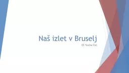 Ekskurzija v Bruselj OŠ Tončke Čeč