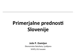 Primerjalne   prednosti