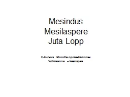 Mesindus Mesilaspere Juta Lopp