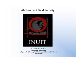 Alaskan Inuit Food Security