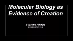 Molecular Biology as Evidence of Creation