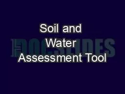 PPT-Soil and Water Assessment Tool