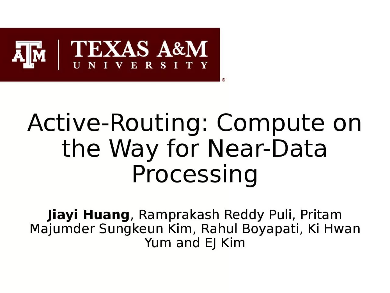 PPT-Active-Routing: Compute on the Way for Near-Data Processing