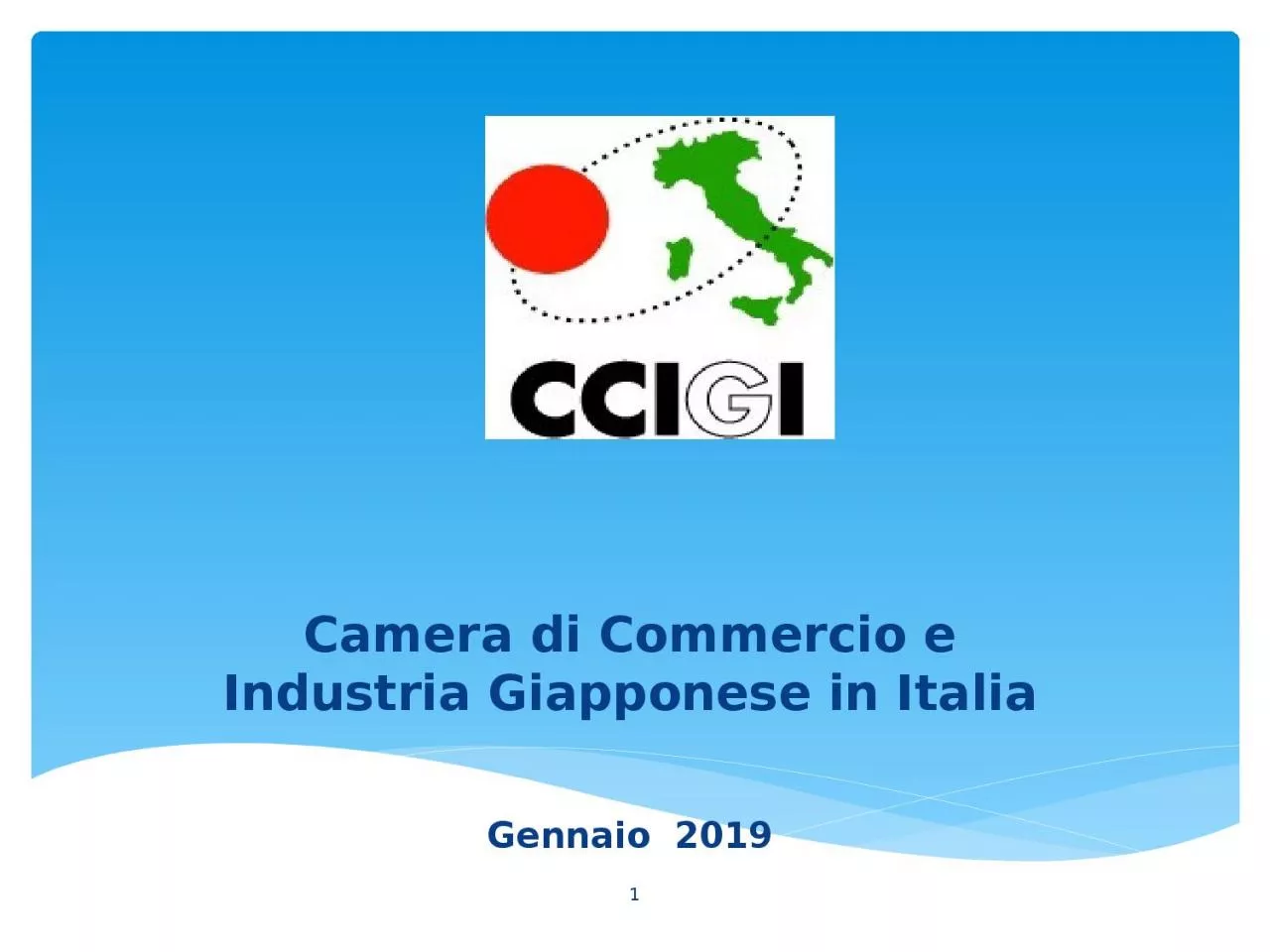 PPT-Camera di Commercio e Industria Giapponese in Italia