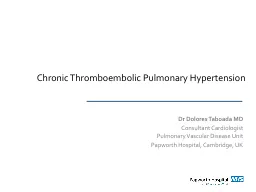 Chronic Thromboembolic  P