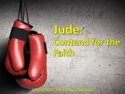 Jude: Contend for the Faith