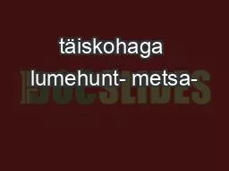 täiskohaga lumehunt- metsa-