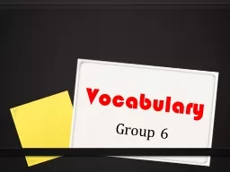 PPT-Vocabulary Group 6 apparel