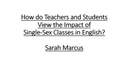 How do Teachers and Students View the Impact of