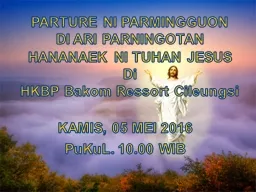 PPT-PARTURE NI PARMINGGUON DI ARI PARNINGOTAN