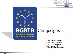 Campaigns  The AGATA concept