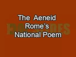 The  Aeneid Rome’s National Poem