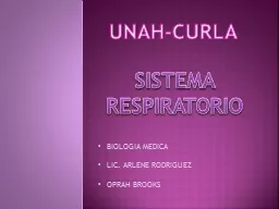 SISTEMA RESPIRATORIO BIOLOGIA MEDICA