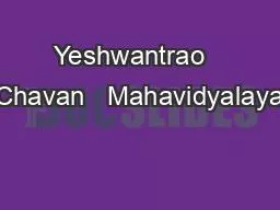 Yeshwantrao   Chavan   Mahavidyalaya