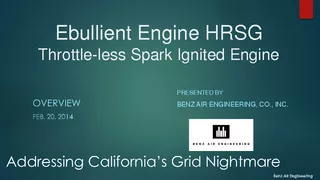 Ebullient Engine HRSG Throttle less Spark Ignited Engi