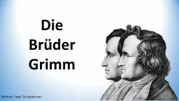 Die  Brüder   Grimm Whitney “Inge”