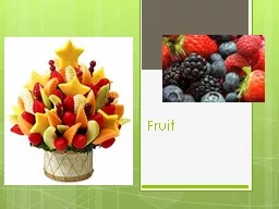 Fruit  Nutritional Value of Fruit