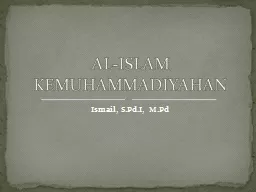 PPT-Ismail, S.Pd.I , M.Pd AL-ISLAM KEMUHAMMADIYAHAN