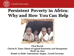 PPT-Persistent Poverty in Africa: