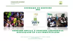 PPT-FUNDACIÓN SEVERDE GESTIÓN VERDE + GESTIÓN SOCIAL