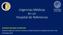 PPT-Urgencias Médicas en un