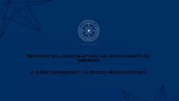 PPT-PREVENCIÓN DEL LAVADO DE ACTIVOS