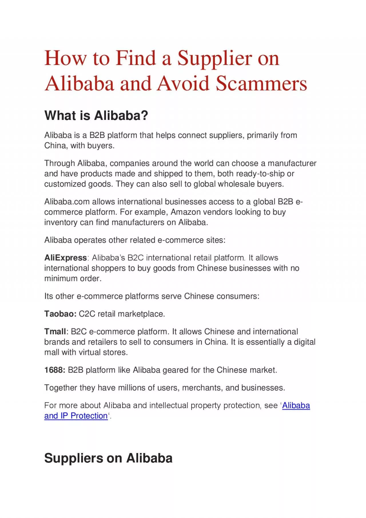 PDF-How to Find a Supplier on Alibaba and Avoid Scammers