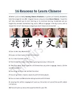 16 Reasons to Learn Chinese