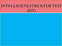 PPT-INTELLIGENZ STRUKTUR TEST