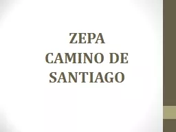 PPT-ZEPA CAMINO DE SANTIAGO