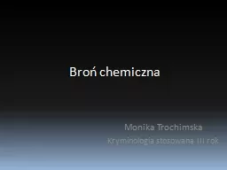 PPT-Broń chemiczna Broń chemiczna