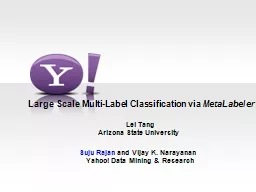Large Scale Multi-Label Classification via