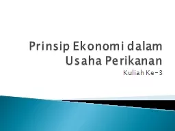 Prinsip   Ekonomi   dalam