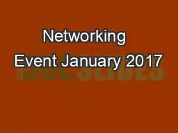 Networking  Event January 2017