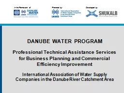 DANUBE WATER PROGRAM Professional Technical Assistance Services for Business Planning